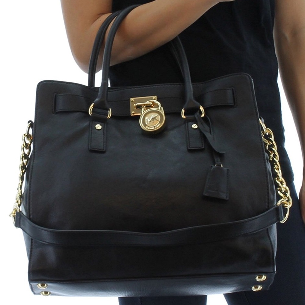 Michael Kors Black Hamilton Tote